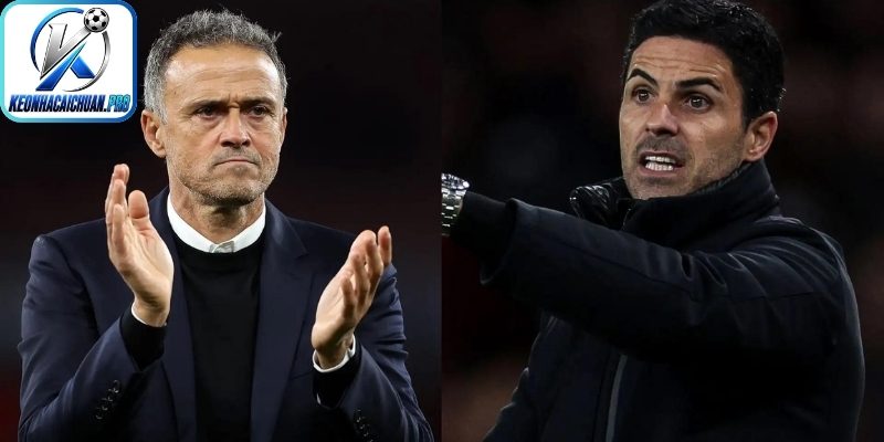 Arteta và Enrique tạo đại chiến chiến thuật
