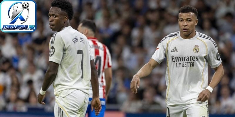 Vinicius lép vế trước sức ảnh hưởng của Mbappe